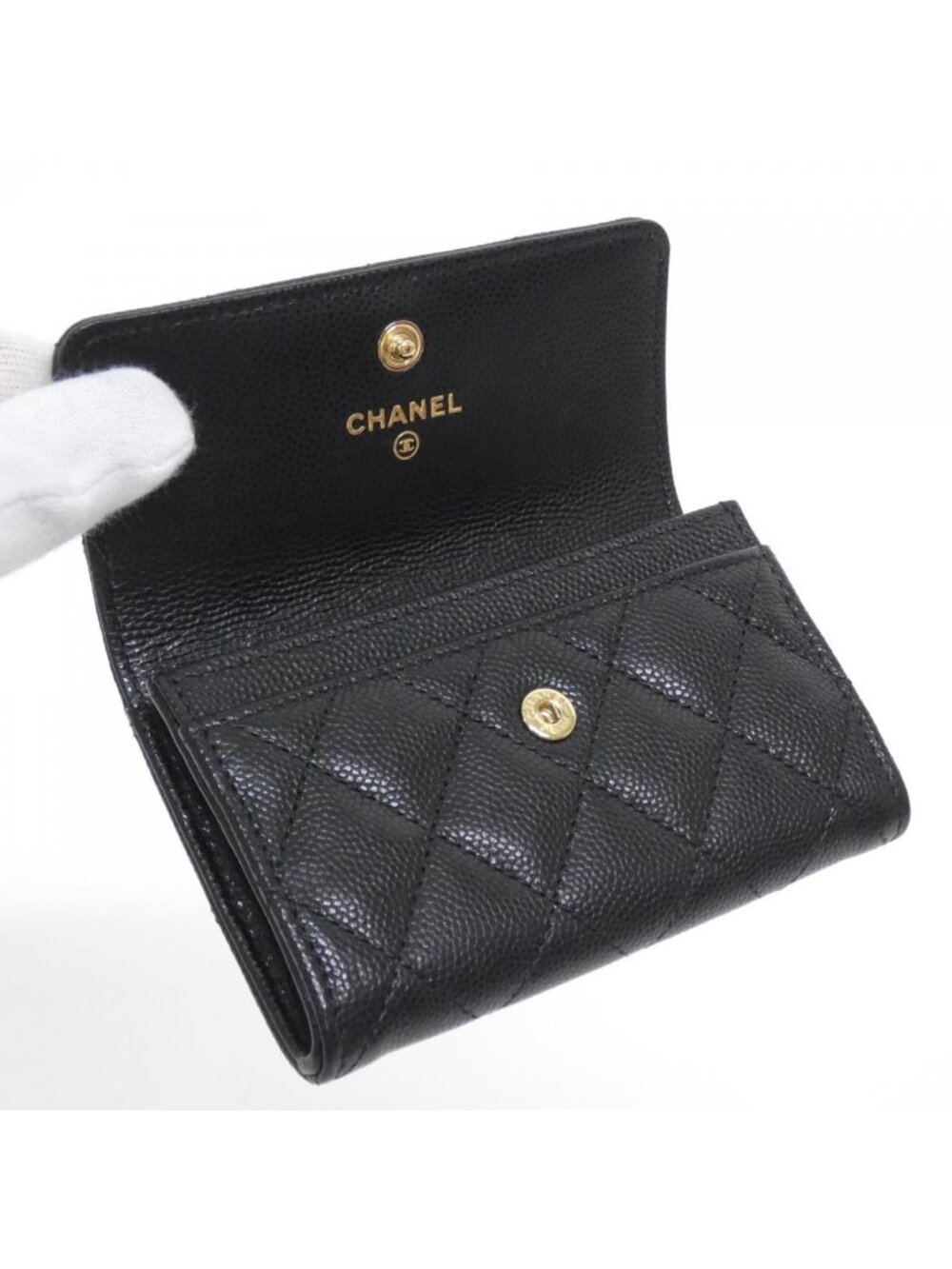 Chanel Card Case Card Holders Black - Picture 4 of 6